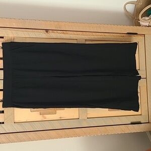 Marine Layer Black Respun Tencel Crop Wide Leg Pants Medium